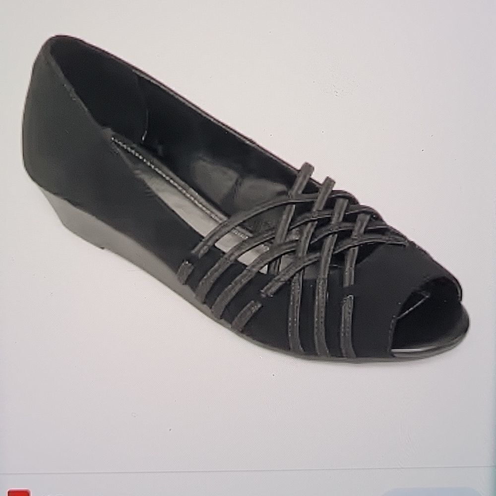 EAST5TH EF GRACE OPEN TOE WEDGE STYLE WOMEN"S SHOE